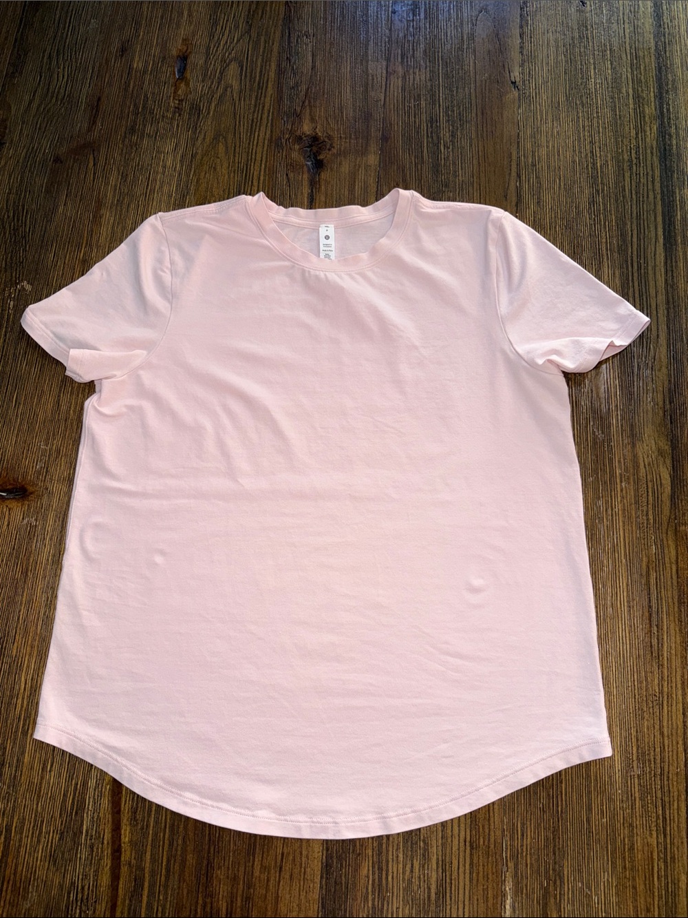 lululemon athletica Light Pink Short Sleeve Crew Tee
